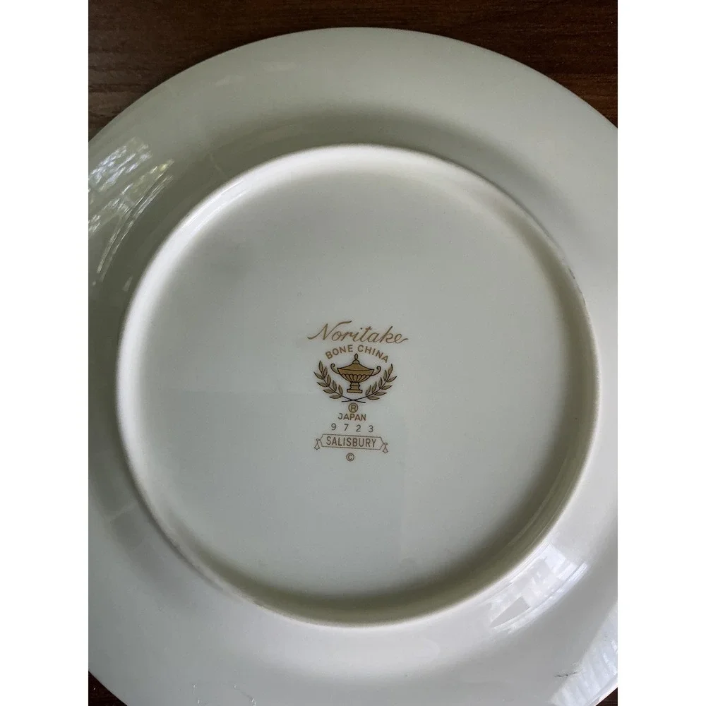 Noritake Salisbury Dessert Plates, Set of 4, Vintage Floral China